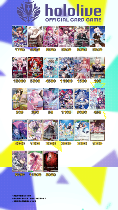 ホロライブOCG買取表更新】 プロモ ホロドリ 買取価格更新致しました