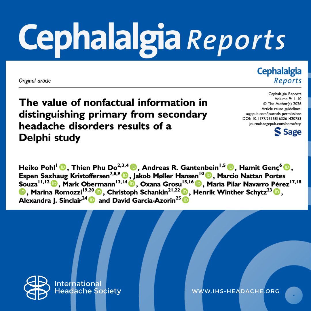 Cephalalgia tweet media