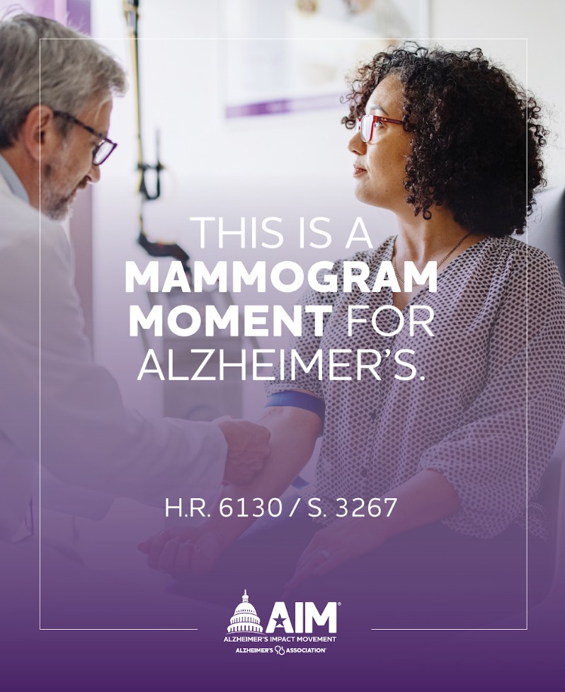 ALZMissouri's tweet photo. When Congress enabled Medicare coverage for routine mammograms, screening rates soared &amp; breast cancer deaths fell. This is a “mammogram moment” for Alzheimer’s. Tell Congress to make detection the standard in care by supporting the bipartisan #ASAPAct. https://t.co/QvihHUqqiI https://t.co/MXn3tyGX9b