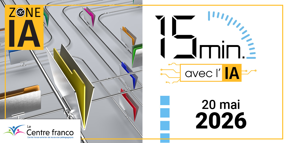 LeCentrefranco's tweet photo. 15 minutes avec l’IA : planifiez mieux votre travail!
Rejoignez-nous le 20 mai 2026, dès 12 h, et découvrez la façon dont l’IA peut vous aider à organiser plus efficacement vos tâches, vos priorités et vos projets.
🔗 https://t.co/QqylFfobPF
#ZoneIA #IA #autoformation https://t.co/tSuT87SvFv