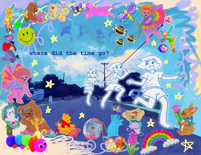 about childhood but also straight up just running around my old neighborhood even as an adult. it's been about a year since I moved away and I still miss my walks and runs there