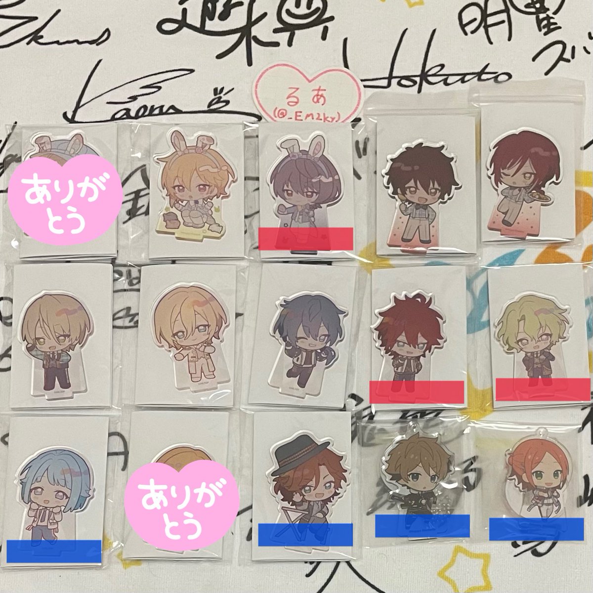 _EM2ky's tweet photo. [交換・譲渡] あんスタ アニカフェ コロッタ アクスタ 

譲) アクスタ
最新弾… なずな 凛月
過去弾… 千秋 夏目 藍良 英智 ニキ 燐音 日和 創 斑 翠 ゆうた

コロッタ
最新弾… 桃李 薫 巽 泉 日和
過去弾… スバル 渉 ニキ 真緒 友也 
晃牙 アドニス 日和 こはく 紅郎 颯馬 翠 嵐
→ https://t.co/yRUPCgVXT8