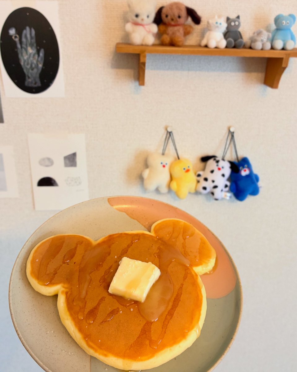 nulmau__'s tweet photo. 無印の米粉パンケーキほんとにおいしかった、なんもない休日が幸せな日になった https://t.co/b6WJi5Jr7X
