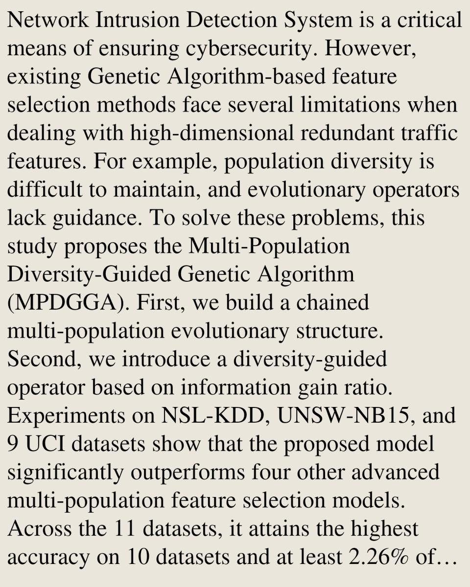Neural and Evolutionary Computing Papers tweet media