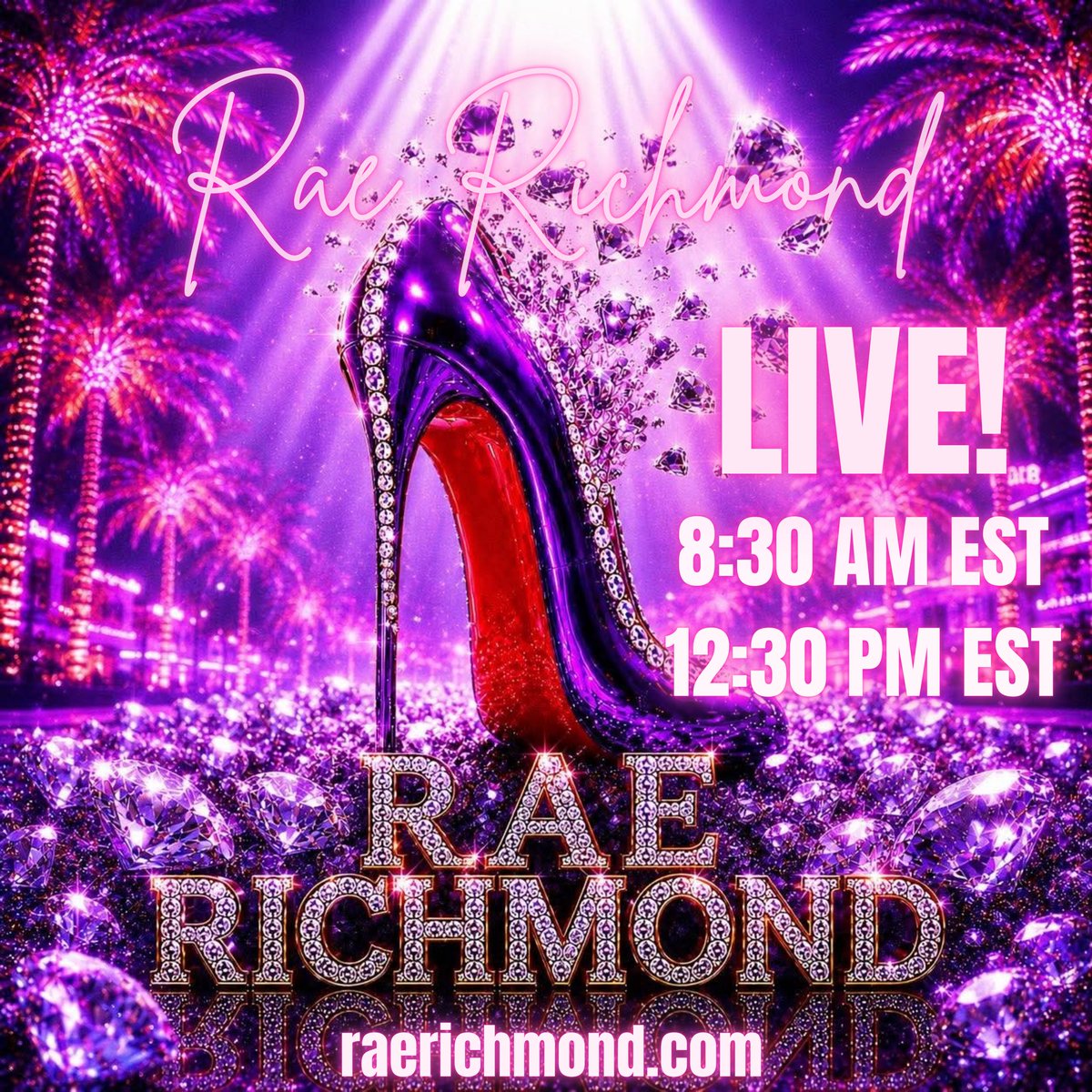 RaeRich7777's tweet photo. I’m live twice today! Cum get it! https://t.co/CpN5OSfWo8