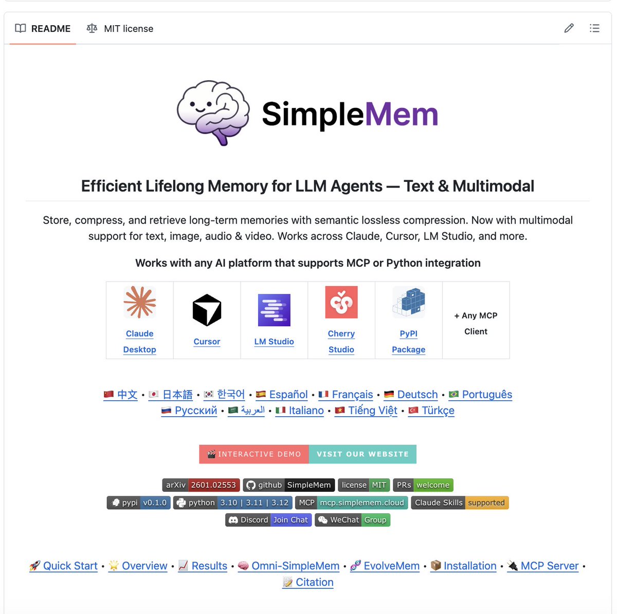 HaoHoangAI's tweet photo. I just gave my AI agent persistent memory using 30x fewer tokens than full context.

F1 score went UP, not down.

SimpleMem from aiming-lab, 3.3k 🌟 GitHub stars, MIT license.

Three design choices broke my model of how memory should work:

1️⃣ Compresses at write-time, not read-time

Raw dialogue gets rewritten into atomic facts with absolute timestamps BEFORE it hits storage. "He'll meet Bob tomorrow at 2pm" becomes "Alice will meet Bob at Starbucks on 2025-11-16T14:00:00." Disambiguation is a feature, not an afterthought.

2️⃣ Three indexes per memory, picked at query-time

Semantic (vectors), lexical (BM25), symbolic (entities + timestamps). The LLM generates a retrieval plan per query. No config tuning. No hybrid weighting magic numbers.

3️⃣ EvolveMem v3.0: the retriever rewrites its own architecture

An evaluate → diagnose → propose → guard loop mutates retriever config autonomously. After 7 rounds it discovered retrieval dimensions the original authors never designed, query decomposition, entity-swap, answer verification.

The numbers on LoCoMo:
1️⃣ 43.24% F1 at ~550 tokens (vs 30x full context)
2️⃣ +25.7% over best baseline on GPT-4o
3️⃣ +36.8% over best baseline on GPT-5.1
4️⃣ +64% over Claude-Mem on cross-session memory

Most memory frameworks compete on storage. SimpleMem competes on retrieval planning, then teaches the planner to evolve itself.

If you're building agents that need to remember anything beyond a single session, this is the new floor.
