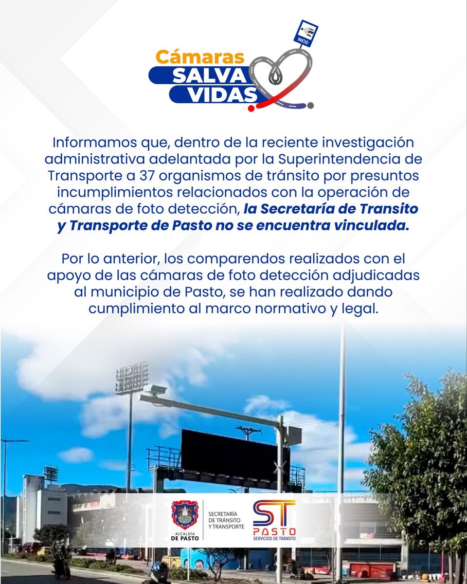 Secretaría de Tránsito y Transporte Pasto tweet media