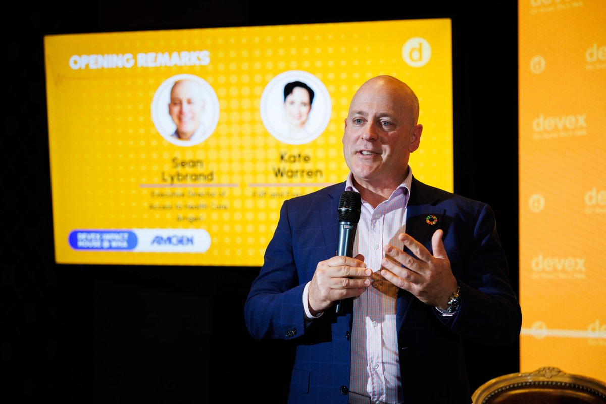 devex's tweet photo. Behind every cancer diagnosis is a family navigating emotional, financial &amp; caregiving challenges.

At #DevexImpactHouse @ WHA, global health leaders explored why psychosocial &amp; family-centered support must become a bigger part of cancer care systems.

▶️https://t.co/7YouYJ4AY0 https://t.co/Dq7U2oWpXt