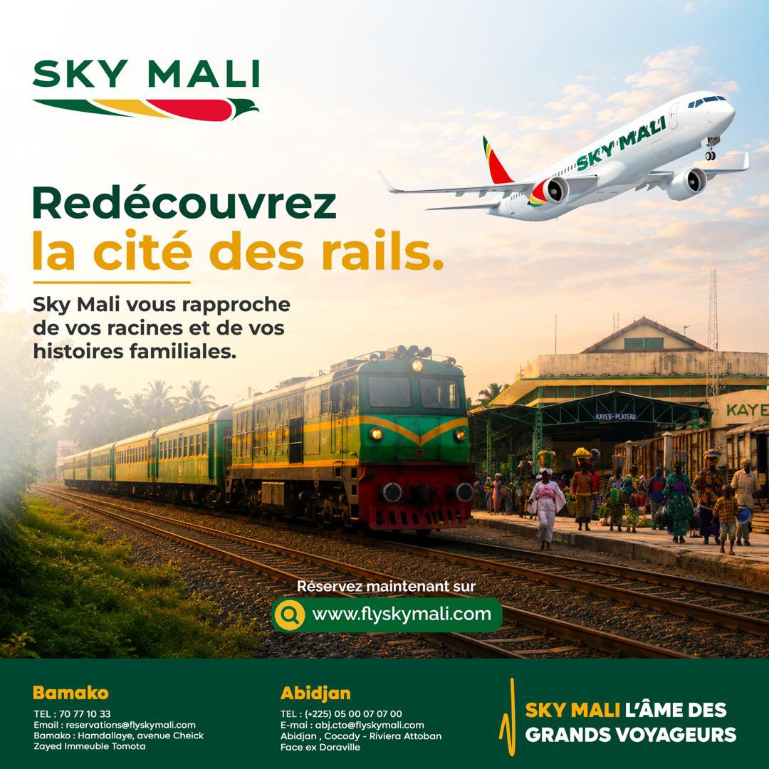 FlySkyMali's tweet photo. Redécouvrez la cité des rails. 

Sky Mali vous rapproche de vos racines et de vos histoires familiales. 

Réservez maintenant sur https://t.co/qJayynVjhR

#SkyMali
#lacompagniequivousrapproche https://t.co/YDP1OrPTHA