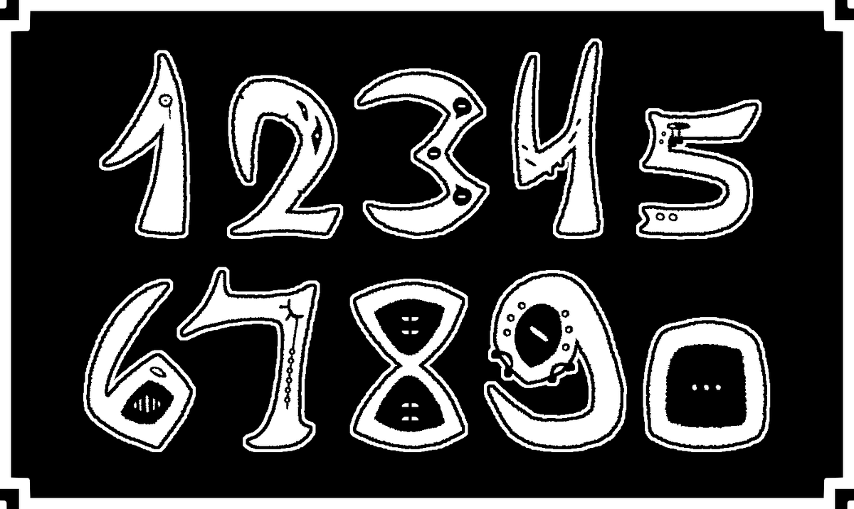AlsoVelovetre's tweet photo. A more educational drawing. These are numbers, if you've heard of that. #artㅤㅤㅤㅤ https://t.co/uhj5ku18nK