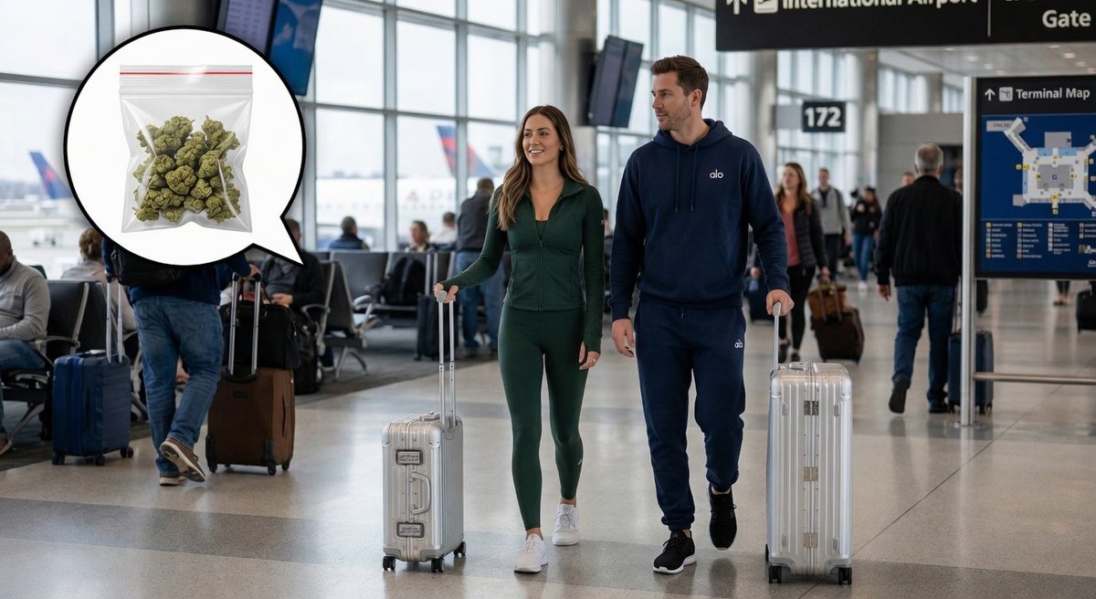 weedvidsog's tweet photo. TSA changed their rules — you can now fly with medical weed in your carry-on or checked luggage. ✈️ https://t.co/4jEL6AGFvl