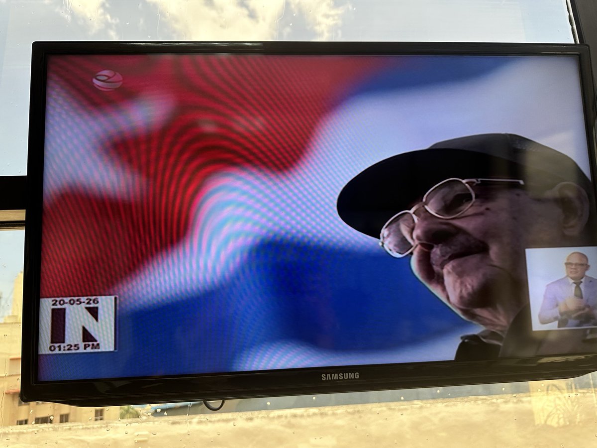 CNN_Oppmann's tweet photo. Cuba’s 1pm state newscast at this moment announcing activities to celebrate Raul Castro’s 95th birthday in June… No word so far on the island that the US has indicted Castro today. https://t.co/eZDGnSFp2B