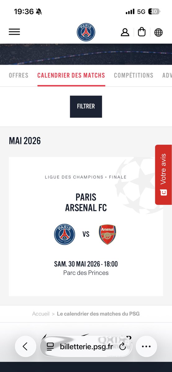 Gabinks5's tweet photo. @psgbilleterie C’est pas carré ça https://t.co/nXKchzLZyZ