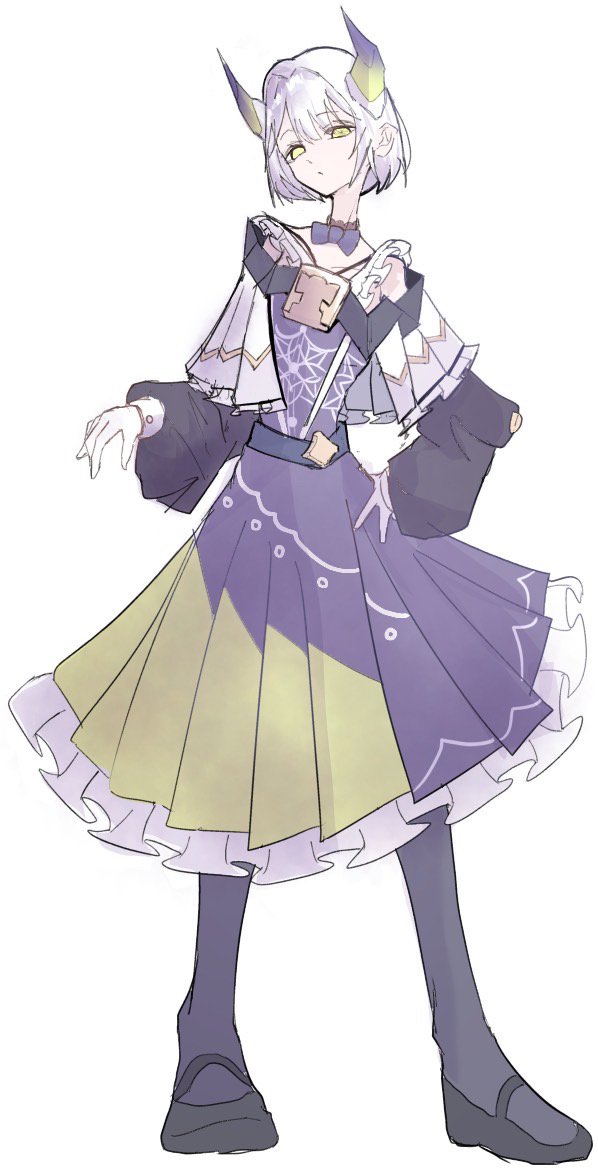 Ashwillow66's tweet photo. Soft colors, sharp horns, and a little bit of mystery ✨

#CharacterDesign #OCArt #PastelGoth https://t.co/VEB21CDqOJ