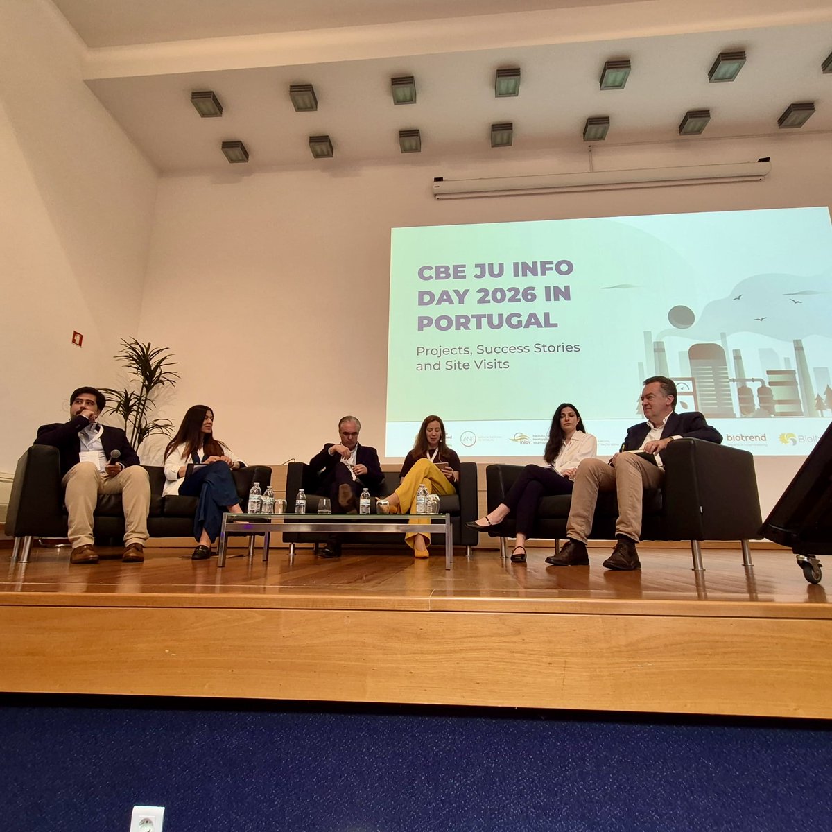 biconsortium's tweet photo. We're in Portugal today w/ @CBE_JU promoting the 2026 open call for proposals. More than €170m is available to help scale up #biobased innovations. While in Portugal, we're also visiting companies at the @BiocantPark technology  park &amp; BIC member @BiotrendA https://t.co/iuOwbNfvya