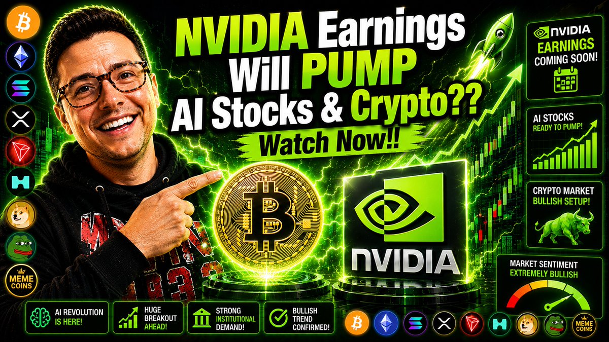 A_D_Crypto's tweet photo. Nvidia Earnings News Today Will PUMP AI STOCKS Bitcoin Altcoins Crypto??... https://t.co/18u1gGYoH6 via @YouTube #BitcoinPayments #Bitcoinrise #nvidia #nvidiaearnings #nvidianews #newsfeed https://t.co/IOjY16gDJF