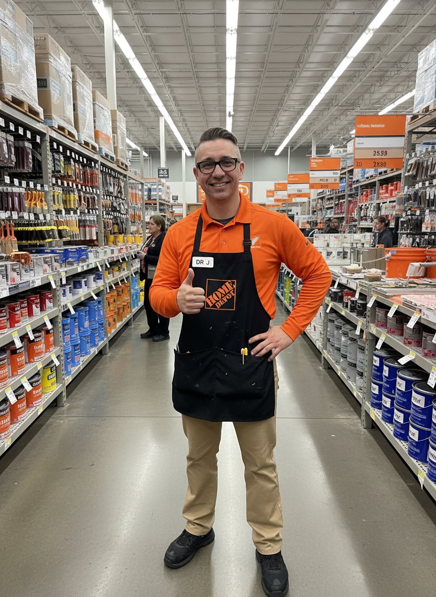 SJacques83's tweet photo. I’ve enjoyed my time at @gsucjc but I’m excited to share my new journey. I have decided to pursue my lifelong dream of being a @homedepot associate. Follow my account for home improvement ideas, tips, and notices of new products and sales.

—How doers get more done 🏡🧡 https://t.co/DbSYxFGkAw