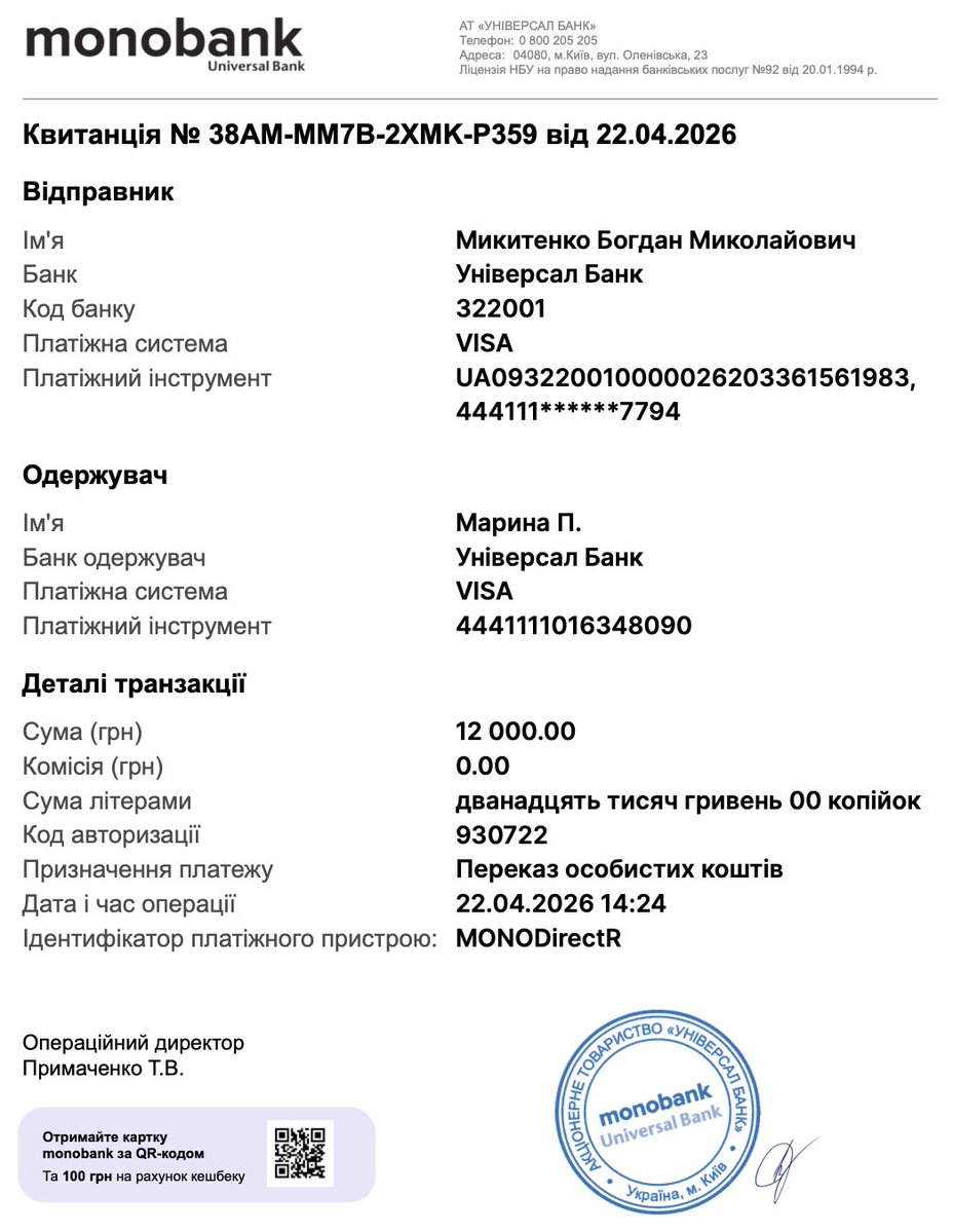 Tier_Kh's tweet photo. 1. 11250 - бак Mitsubishi Pajero Wagon
2. 12000 - задній підрамник Mitsubishi Outlander
3. 15000 - ходова Toyota Hiace
Загалом - 38250
Залишок - 11750
Забігався й абсолютно нахуй забув про все це, перепрошую! https://t.co/PjPZ7vaoy9