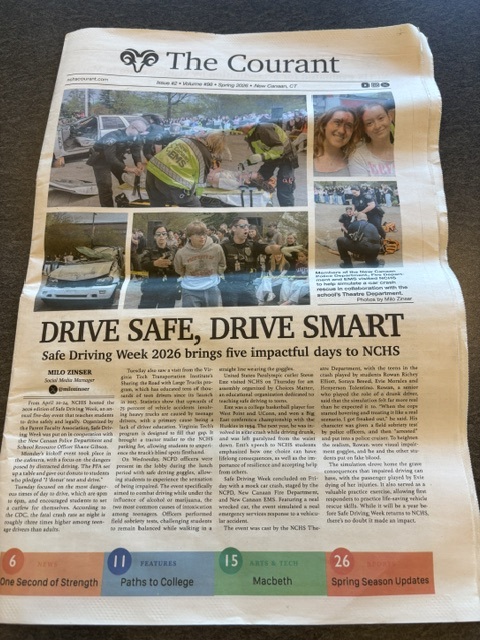 nchscolcar's tweet photo. If you have not picked up and read the latest issue of @NCHSCourant , please do so! It is an excellent example of how talented the paper's staff is as well as a taste of the interests and concerns of @NCHS_Ct students! https://t.co/Jn1HjqkzEp
