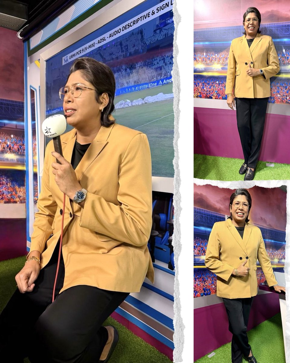 JhulanG10's tweet photo. Good cricket, good lights, good vibes 💫

Blazer by: @SaltAttire 

#IPL #IPLinBangla https://t.co/rc8UB8Lbcz