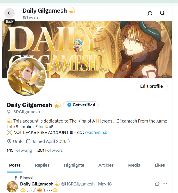 Daily Gilgamesh 💫 tweet media