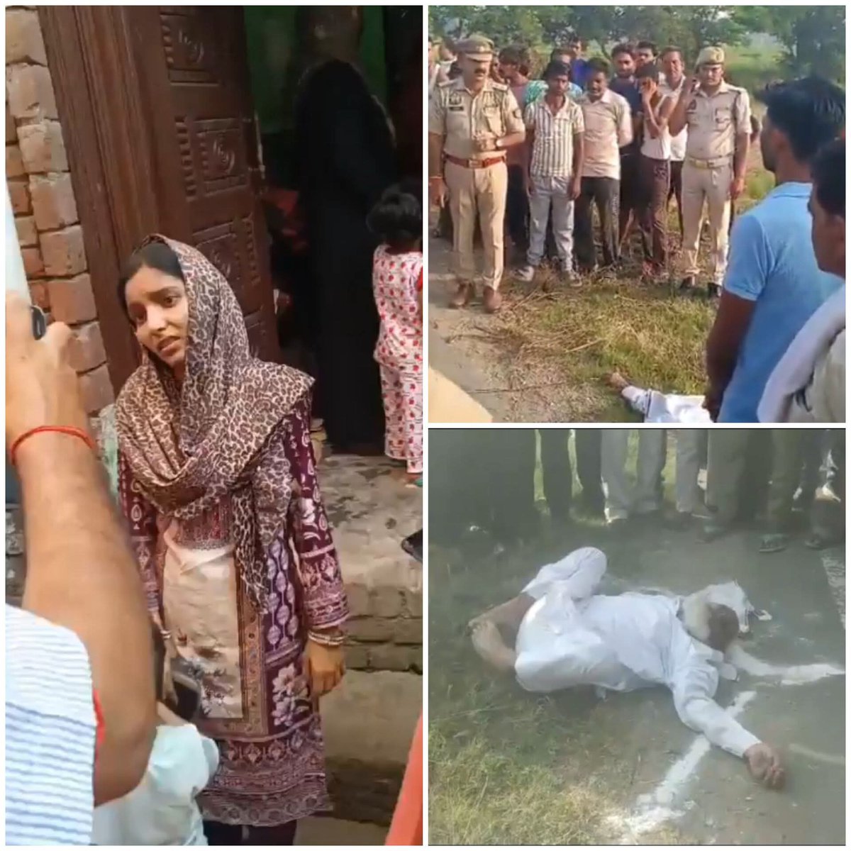 UPCrimeExpress1's tweet photo. मैनपुरी के रसेमर गांव में बारिश अली की हत्या के बाद सड़क किनारे मिला शव, परिवार ने लगाए गंभीर आरोप!”बेटी का आरोप — फर्जी बैनामा कर जमीन हड़पी गई, फिर घर से बुलाकर कर दी हत्या! मुख्य आरोपी अरुण यादव @mainpuripolice @Uppolice @dgpup https://t.co/D5rDTnzujx