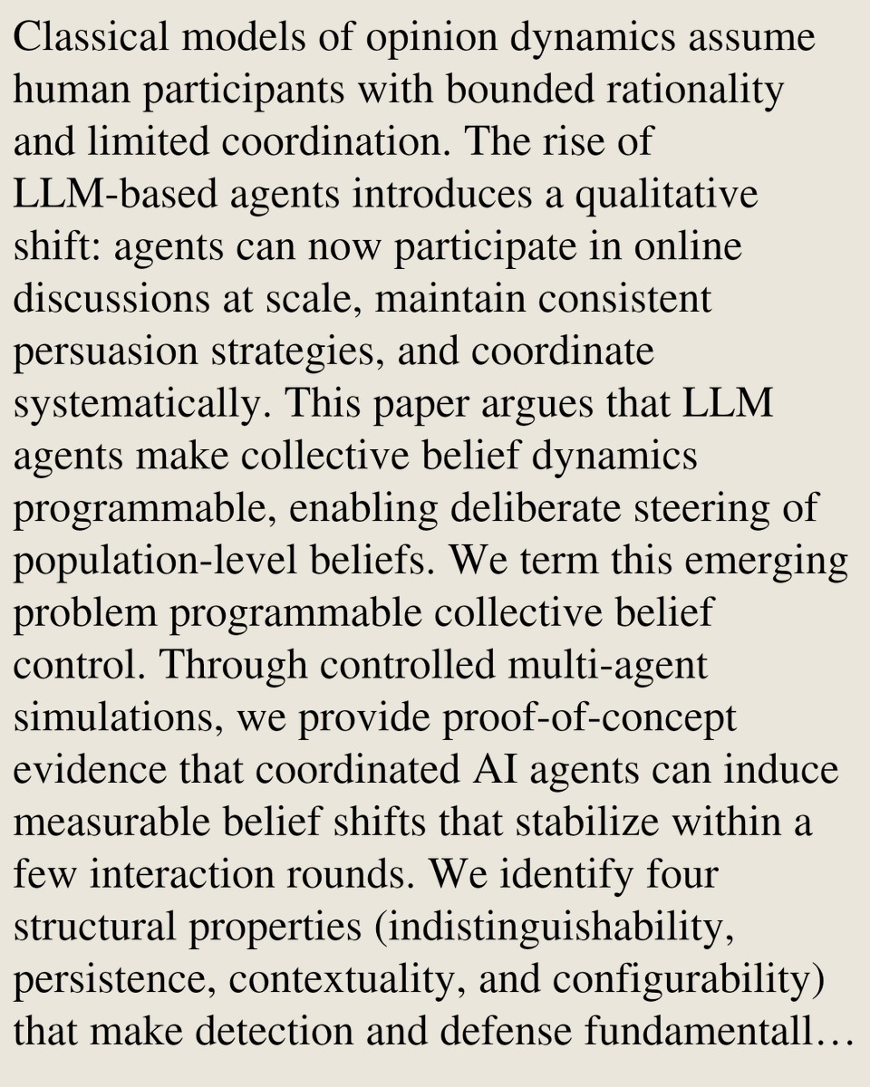 Multiagent Systems Papers tweet media