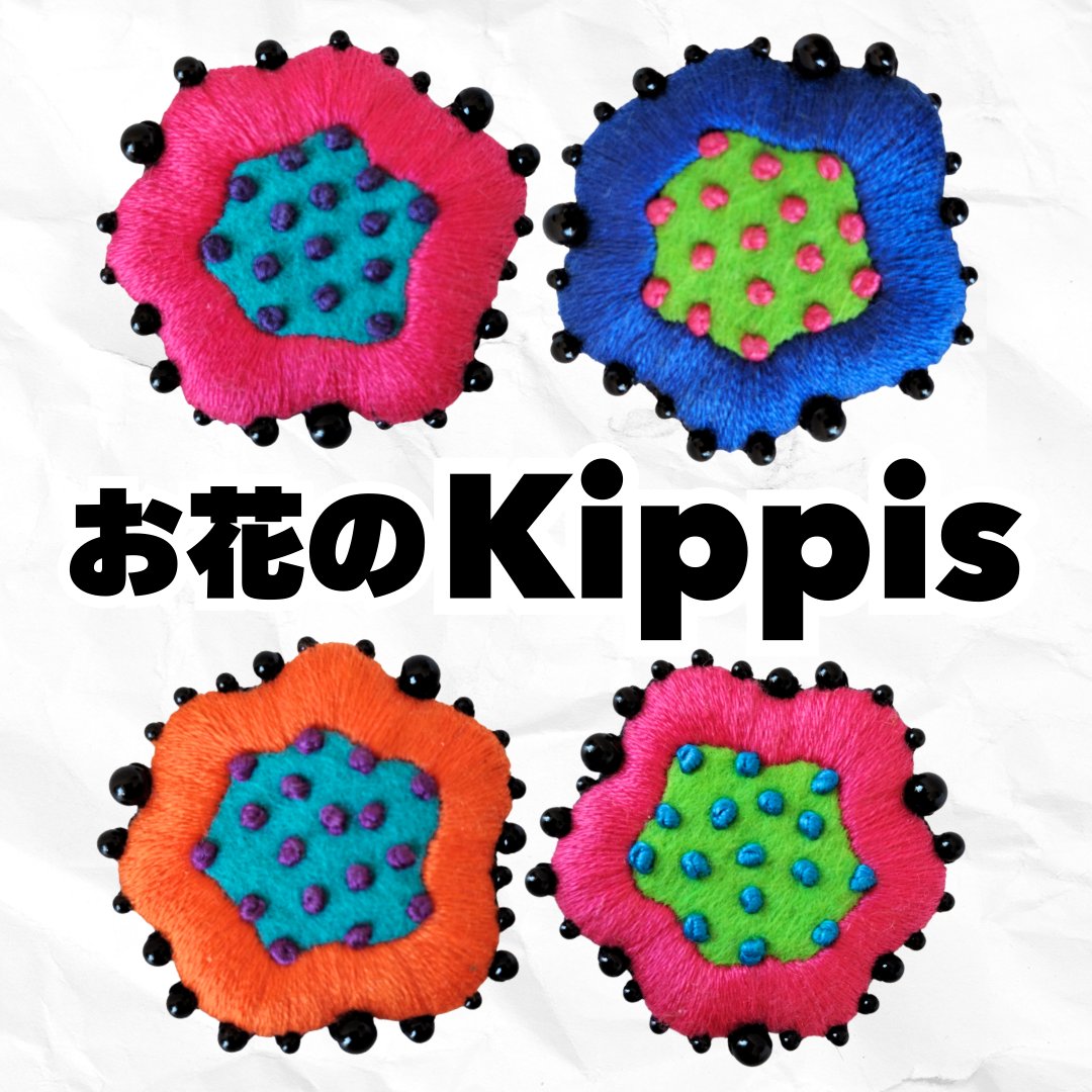 極彩色手刺繍│デザフェスF238 tweet media