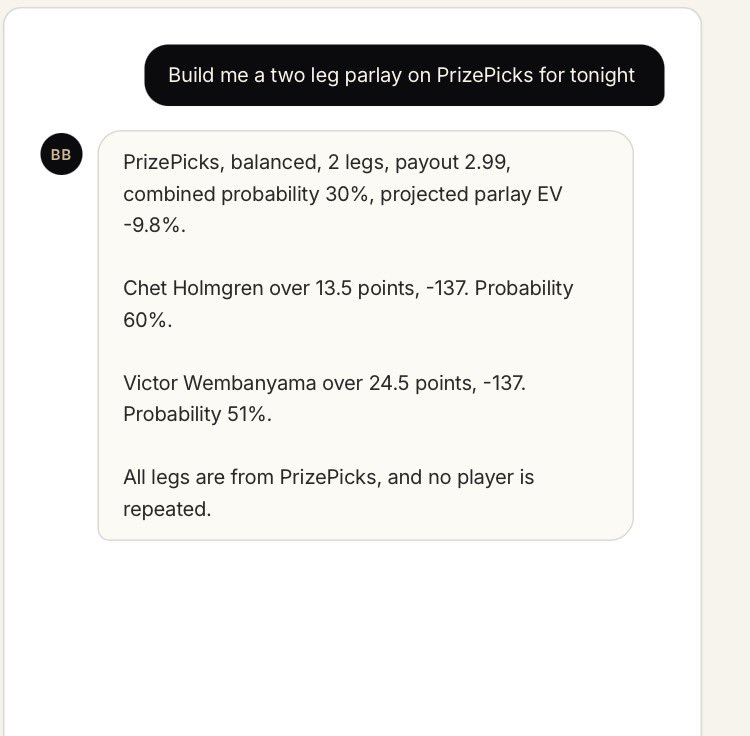 LocksWithCole's tweet photo. The bot has spoken… Let’s ride!

~ Chet Holmgren “O” 13.5 Pts

~ Victor Wembanyama “O” 24.5 Pts

@betbigai 

#PrizePicks #PrizePicksNBA #PTOTD https://t.co/jvk0LpFnQQ