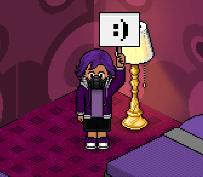 AugVinis's tweet photo. Devemos dar voz, acolhimento e compreensão a todos que convivem com doenças inflamatórias intestinais, especialmente neste Maio Roxo! #MaioRoxo #Habblindados #Habbo @HabboPTBR  @Habblindados  

nick: -Vinis https://t.co/DndzlmMwGZ