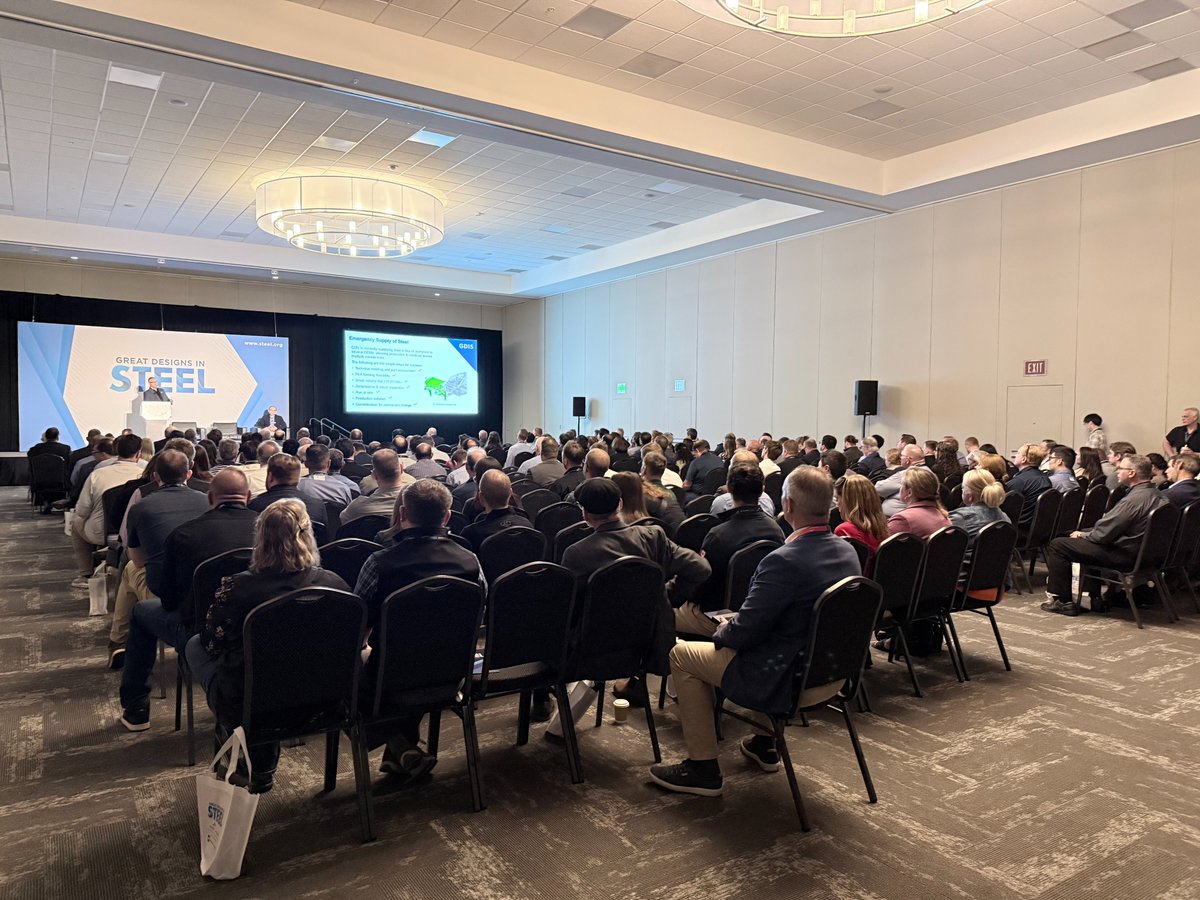 DriveUsingSteel's tweet photo. Scott Stevens and Dr. Yu-Wei Wang of @CLE_CLF  present “Supply Chain Resiliency: Replacing Aluminum with Steel to Avoid Manufacturing Disruptions” — a timely look at how steel strengthens the automotive supply chain. #GDIS26 #AutomotiveSteel https://t.co/3QQ9PpNlLN