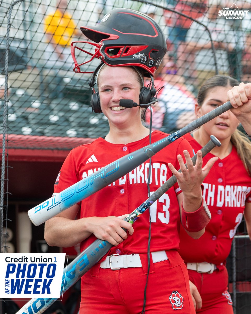 TheSummitLeague's tweet photo. If this isn’t softball energy, what is? 🤷‍♀️⚾️
 
𝐏𝐇𝐎𝐓𝐎 𝐎𝐅 𝐓𝐇𝐄 𝐖𝐄𝐄𝐊 📸
 
#ReachTheSummit x @MyCreditUnion1 x @SDCoyotesSB x @SDCoyotes https://t.co/pMT7rrYpUB