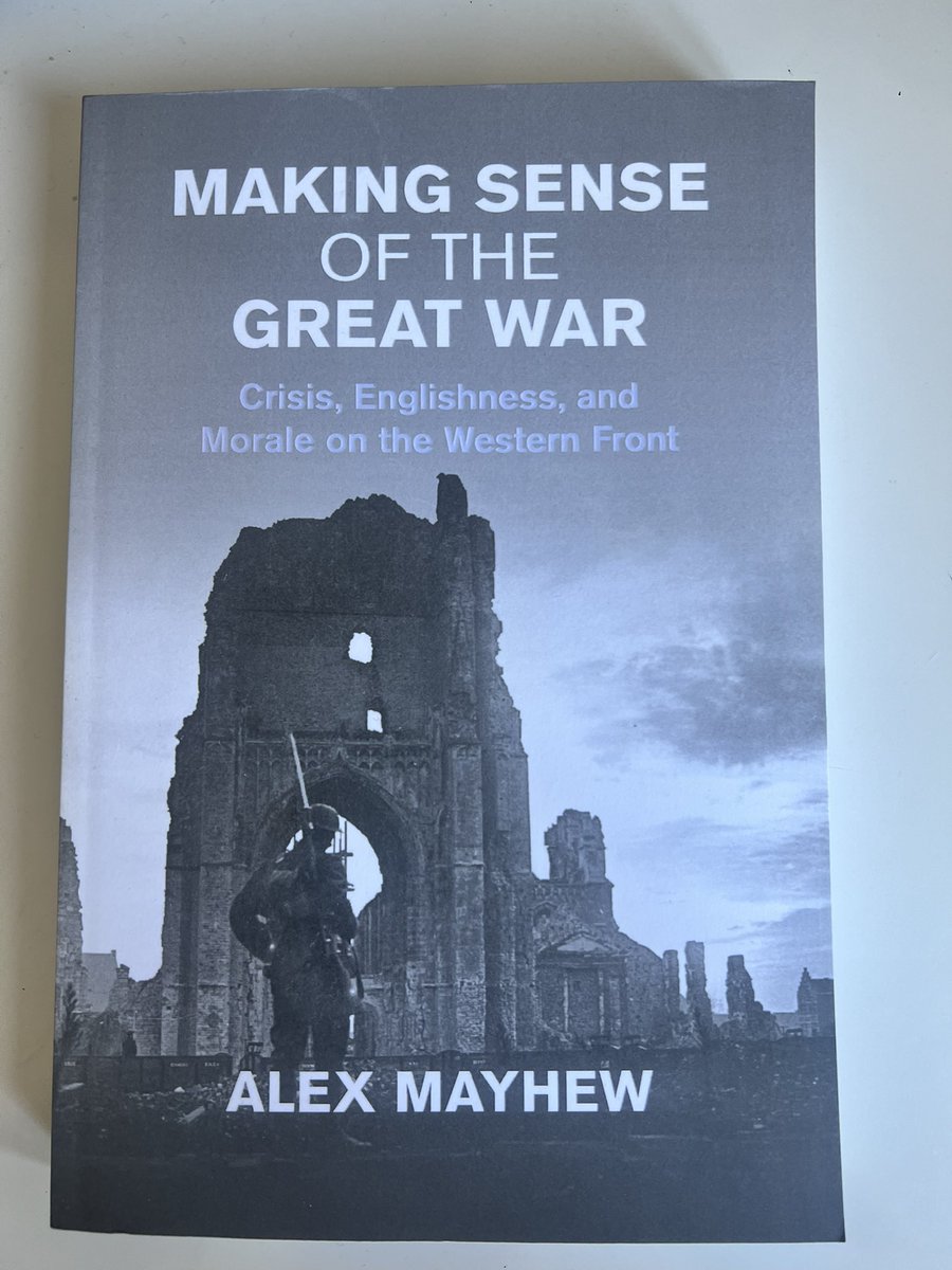 HistoryPegg's tweet photo. A #History #book recommendation.  #WW1 

I’ve recently re read ‘Making Sense of the Great War’ by Alex Mayhew.  

Alex’s writing is sharp on point and this is a brilliant in depth view covering  areas that I hadn’t read about before including The Environment, morale, culture and much more on the western front in World War 1.  Not only is it well written but it makes you think.   It’s asks questions of you to understand the different aspects of the First World War and the Western front and the impact it had on people.  It challenges perceptions and gives a unique insight. I really enjoyed reading this and a highly recommended book.  @GreatWar100Yrs @GreatWarGroup @AlexCMayhew