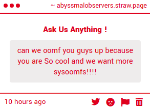 . ݁₊ ⊹- AbyssmalObservers ( 🟩 ) -⊹ ₊ ݁. tweet media