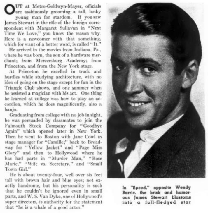 liblikasling's tweet photo. happy birthday jimmy stewart! article from photoplay, June 1936 https://t.co/ObtgVJktNF
