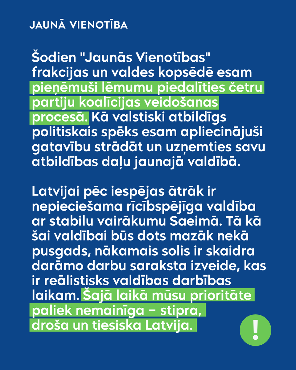 JAUNĀ VIENOTĪBA tweet media