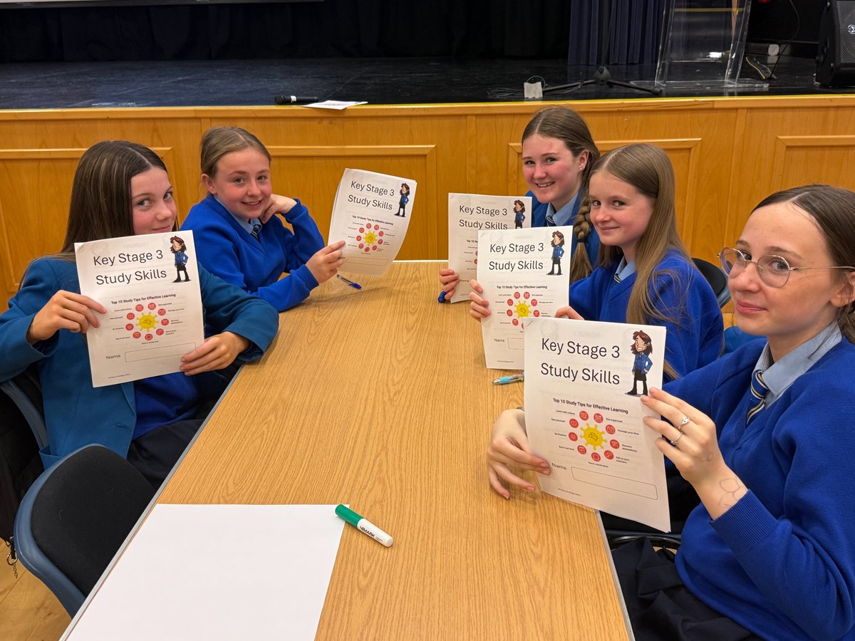 SaintMarysDerry's tweet photo. 📚 Year 8 pupils have been learning about effective study habits 📑

Pupils recently took part in a study skills and retrieval practice workshop. They developed strategies to support their learning and build confidence for the upcoming exams. https://t.co/CRhcXqliuf