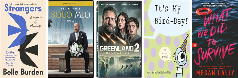 GriffinFreePL's tweet photo. This week the Griffin Free Public Library has eleven new books and two new movies.  New items include Strangers. https://t.co/k7nchx6CX9 https://t.co/1Tp95So7dT