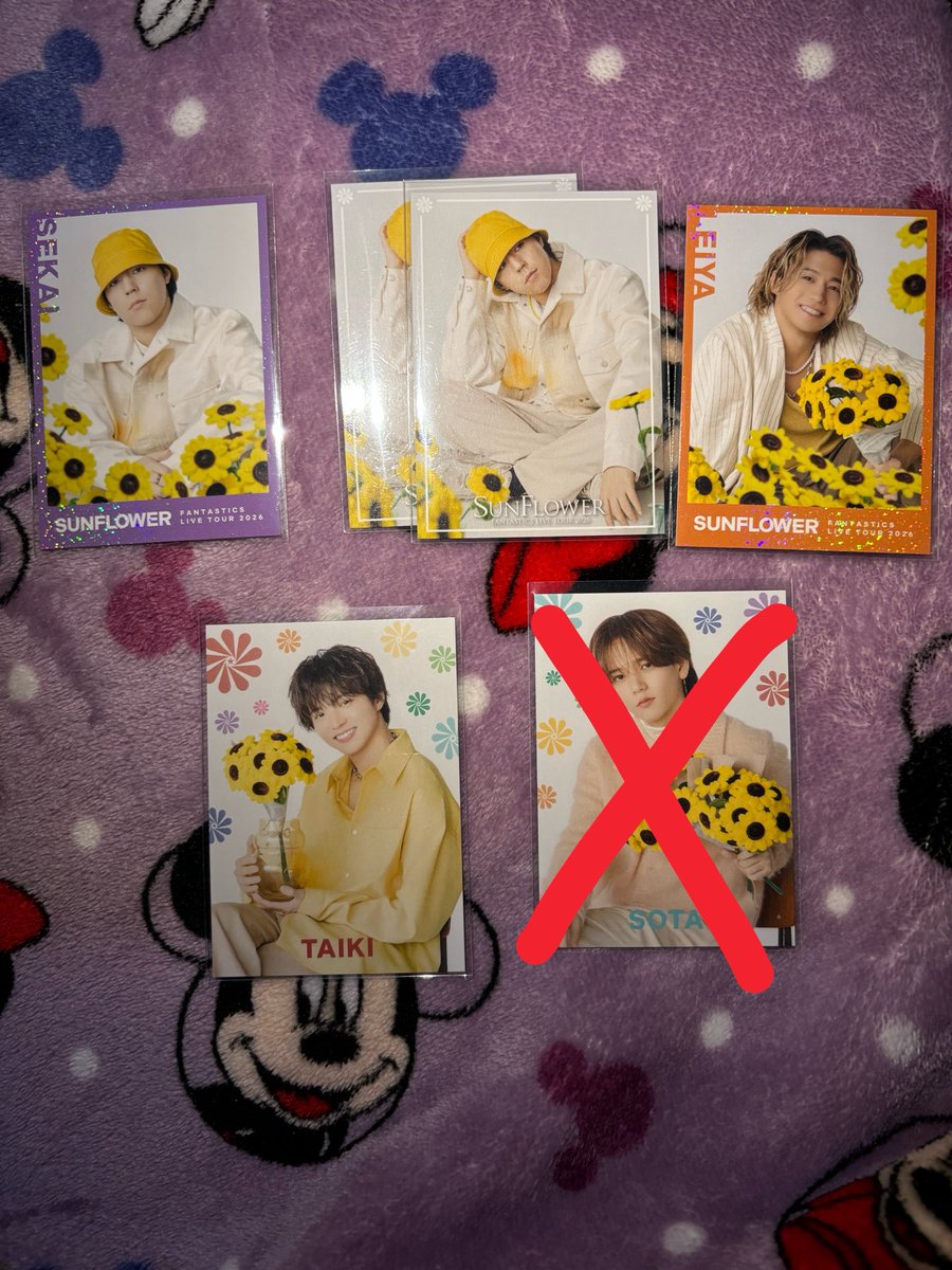 5deko's tweet photo. FANTASTICS 
ファンタ
LIVE TOUR 2026 SUNFLOWER
フォトカ
交換

譲：世界 瀬口黎弥 佐藤大樹 中島颯太

求：同種 堀夏喜 ホリナツ なっちゃん

なっちゃん無限回収してます🥹‼️
広島、福岡会場での手渡し交換、もしくは郵送での交換が可能な方、お声かけお願いいたします。 https://t.co/UYKE0xy3sb