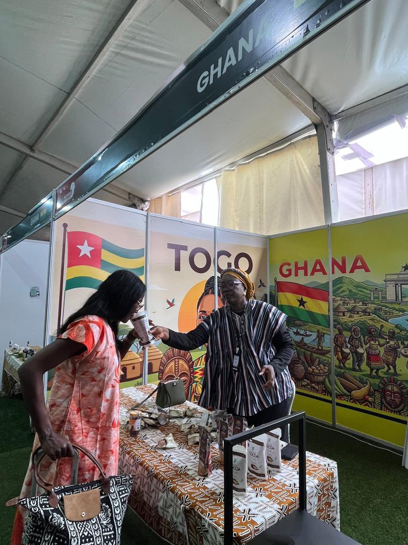 UNDPGhana's tweet photo. 🇬🇭 #TeamGhana is making moves at #BiasharaAfrika2026, connecting with businesses, investors & trade leaders across the continent under #AfCFTA. 

From agriculture to digital trade, value chains to cross-border payments, the conversations happening here are shaping the future of African trade.