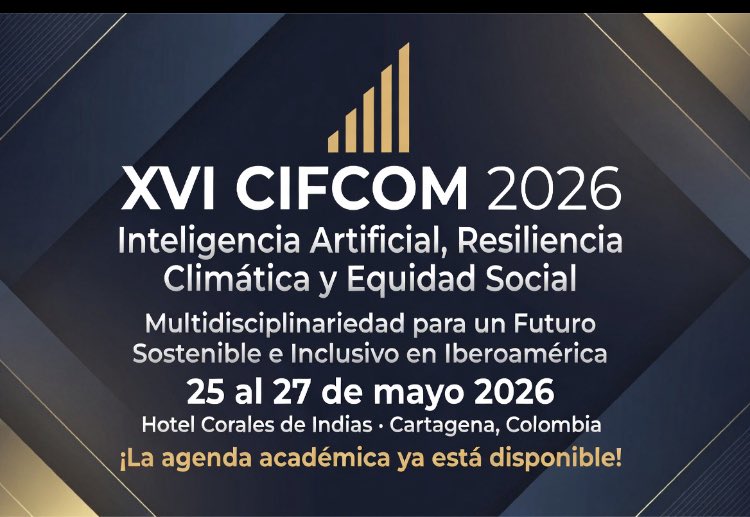 cimted's tweet photo. XVI Congreso Internacional sobre Formación, Competencias y Multidisciplinariedad
Cartagena, Colombia | 25-27 de mayo de 2026

🔗 Descarga la agenda académica: https://t.co/ary4zSQNJv

Este es el año en que tu investigación debe trascender.
¡Te esperamos en Cartagena!

#CIFCOM2026 https://t.co/o2bgq9kGXb