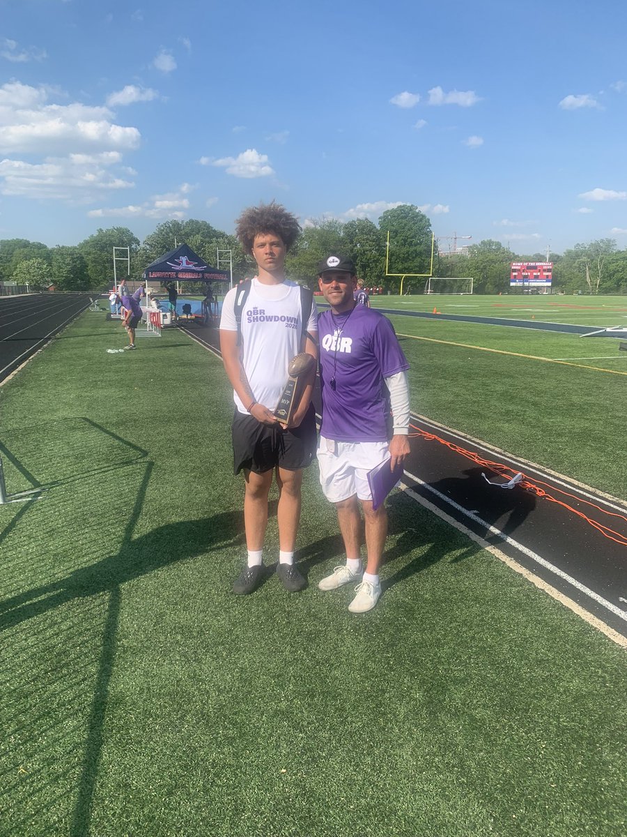 coons_foxx's tweet photo. Had a Good time at @QBREIGN Saturday and Sunday. Was blessed to be the mvp of the camp. @WoodfordFBall @jamahreon @CoachCPatt @coachfoley1 @mikejones10 @coachcanales @Coach__Duke @jaxegan_eku @Maxwe11EKU @JohnPerin @CoachJPont @CoachBodie4 https://t.co/sqE6kxrgyY