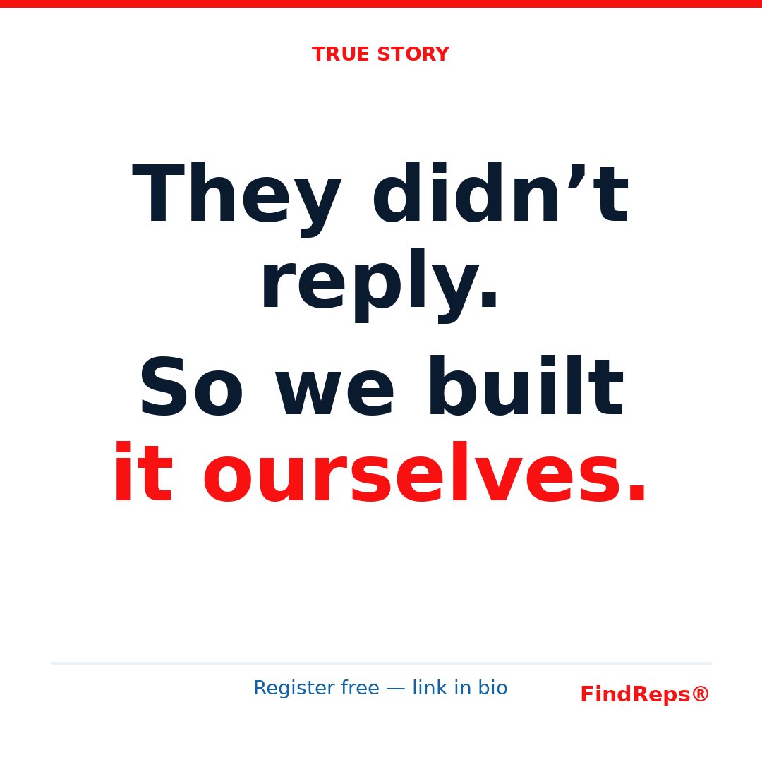 FindReps_app's tweet photo. We reached out to a major job platform about building something for medical sales recruiting.

Still waiting on that reply.

So we built it ourselves.

#FindReps #medicaldevicesales #pharmasales https://t.co/LtF8su5eN3