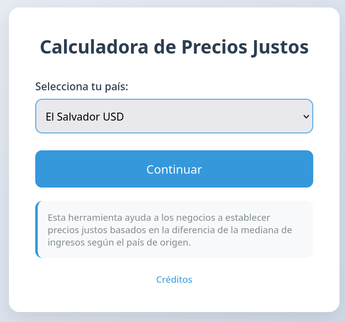 mxgxw_gamma's tweet photo. Pues acabo de hacer una calculadora para que sepan cuánto cobrarle a los extranjeros en base a la mediana de ingreso del país visitante. Así los países donde la gente gana más se les cobra más y los que menos, pues menos.

Solo entren a: https://t.co/pRjb12JDly https://t.co/8RFXEJn7T3