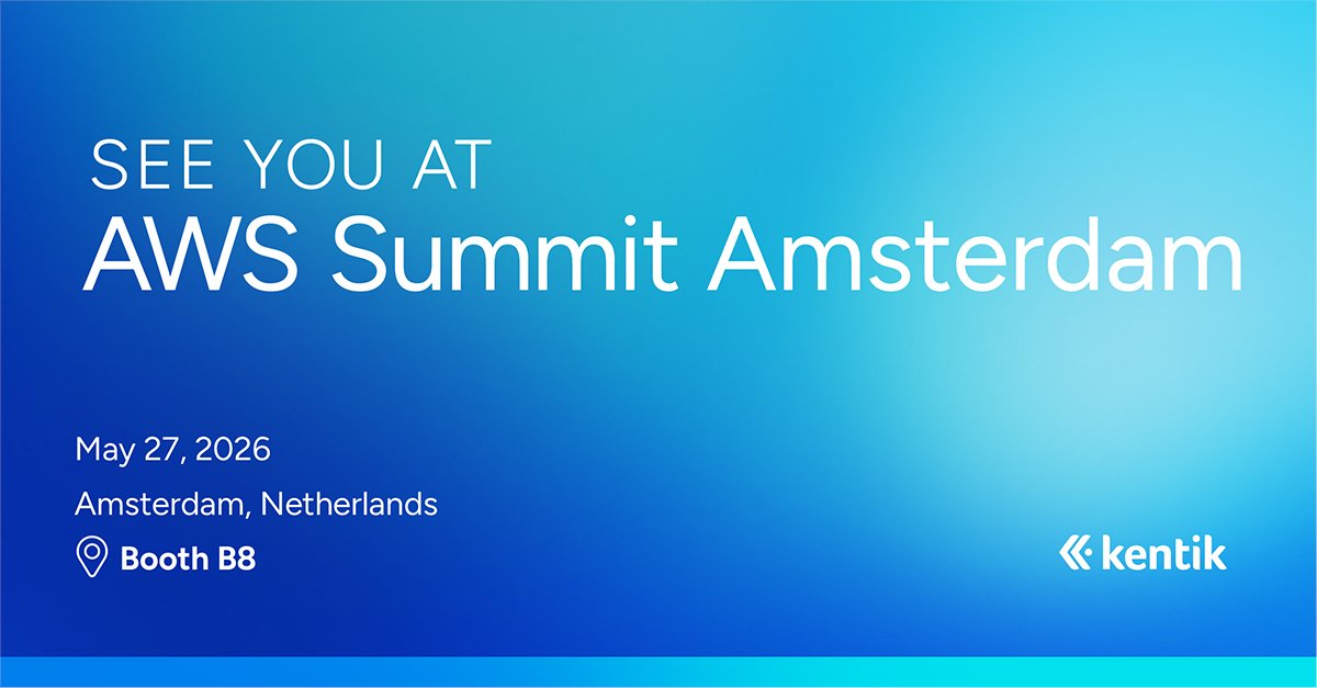 kentikinc's tweet photo. See you at AWS Summit Amsterdam! 🇳🇱

📅 May 27, 2026 
📍 Booth B8

Come talk cloud network intelligence with the Kentik team — and grab some swag while you're at it. 

#AWSSummit https://t.co/udghDrO4jb