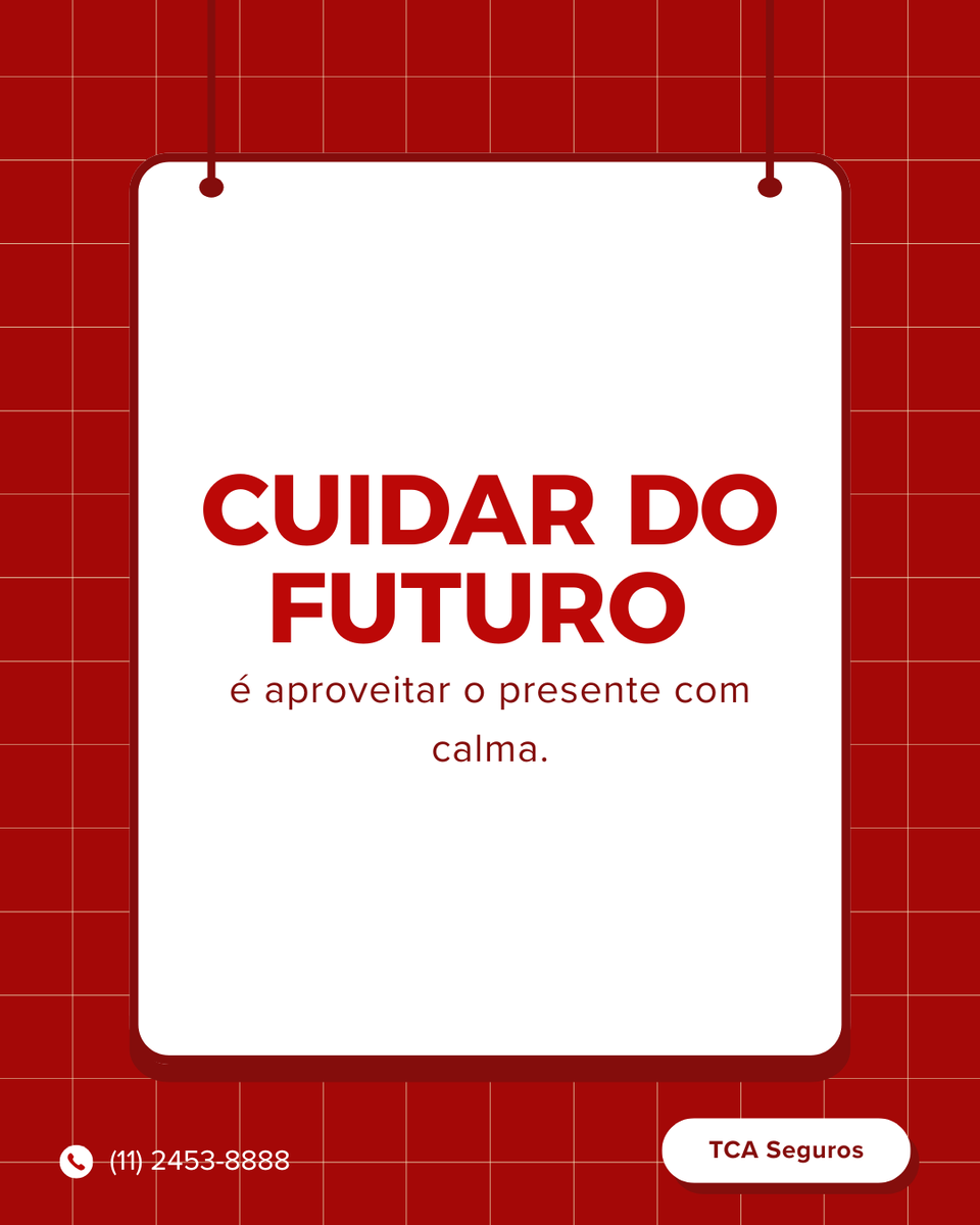 TCASEGUROS's tweet photo. Seguro de vida não é só sobre o futuro. É sobre cuidado no presente também.

Ter um seguro de vida é garantir mais tranquilidade para você e para quem depende de você, hoje e amanhã. ✨ https://t.co/K3dIfsCYyg