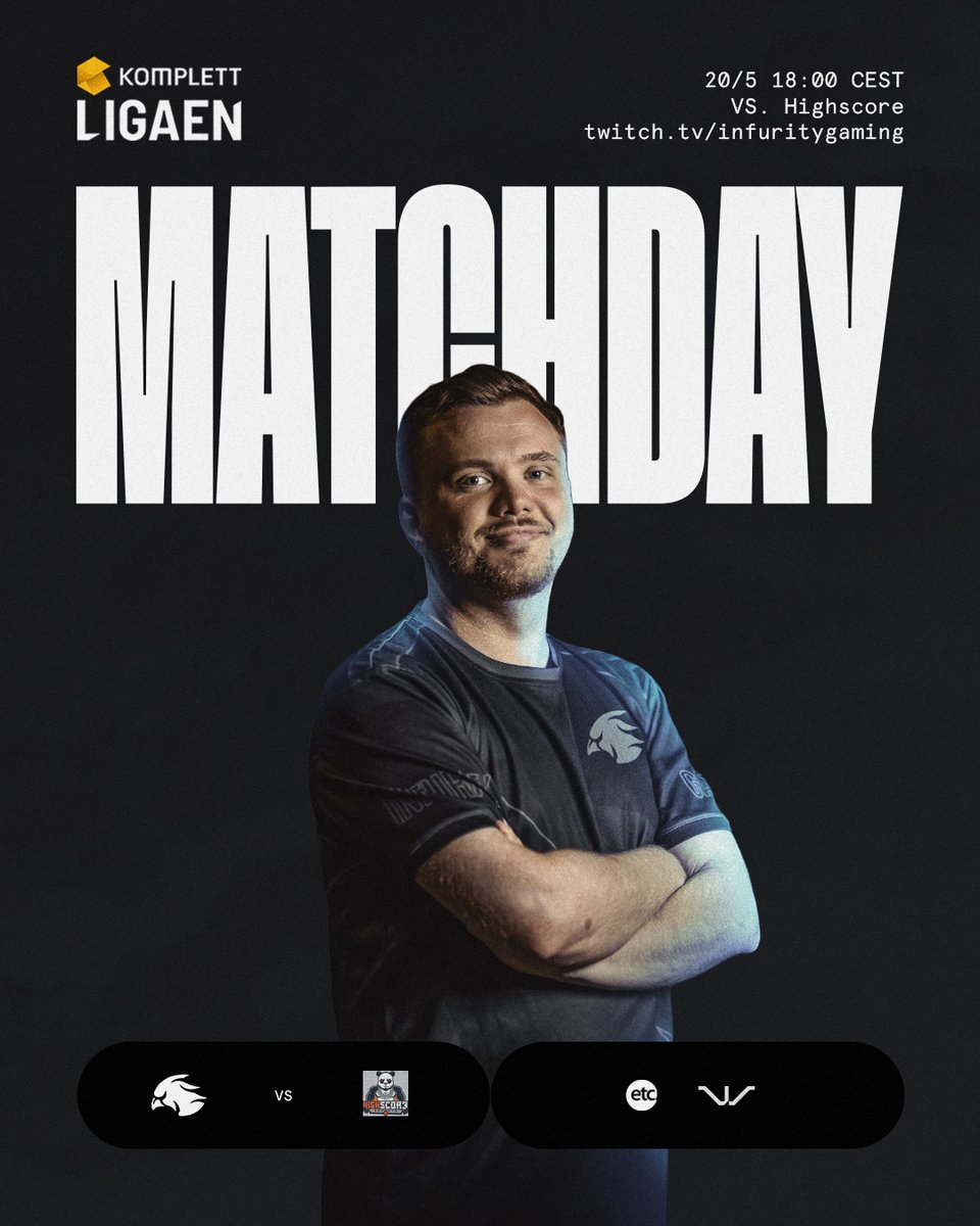 InfurityGG's tweet photo. One last match for the day as we meet Highscore in @komplettligaen ! 🤩

🆚 Highscore
🕐 18:00 CEST
📺 https://t.co/qKqHEy0RlG
🎙️ Biff

Let's end the day on a positive note! 🎵

#WINFURITY #CS2 https://t.co/d9zQZ0AHYH