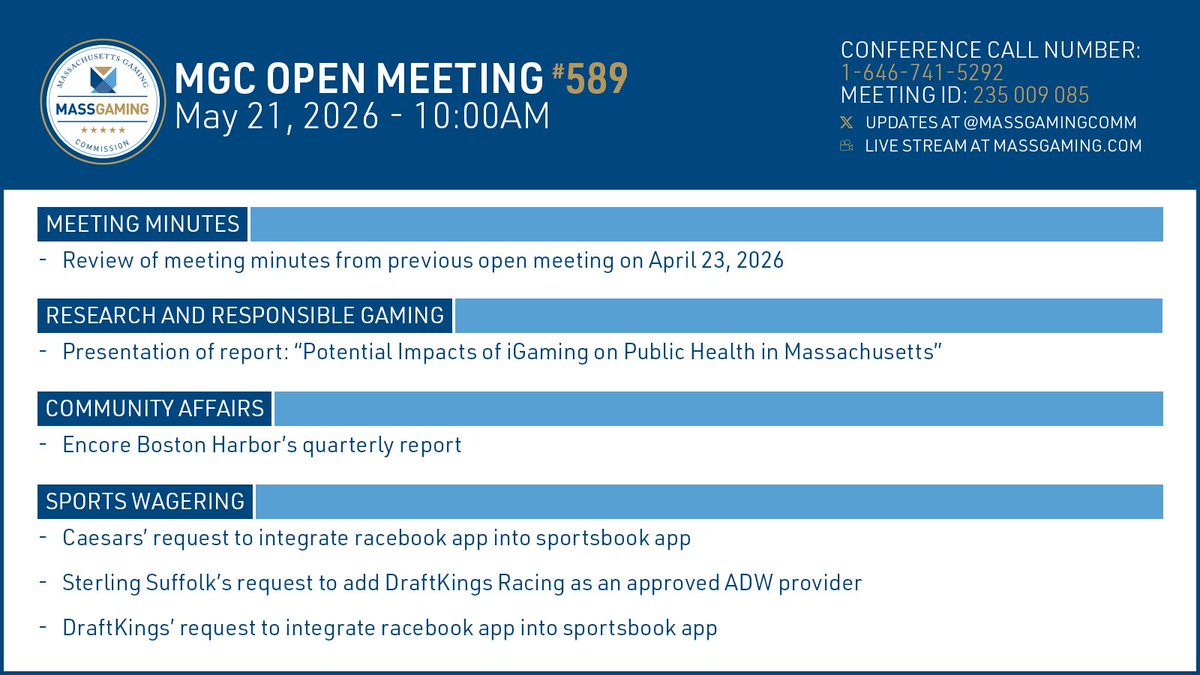 Mass Gaming Commission tweet media