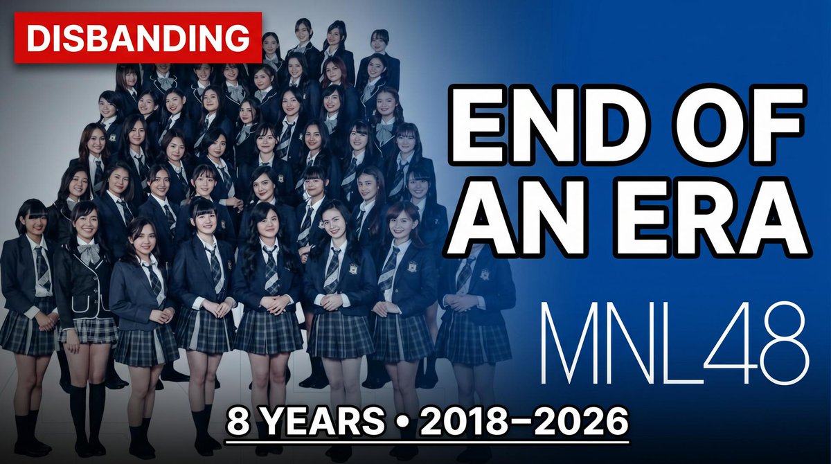 CETVPhilippines's tweet photo. 8 years. Hundreds of stages. And now it's over. MNL48 has officially disbanded — and the CETV fam deserves the full story. We broke it all down on the Filipino Lens. VOD is up now.
👇 https://t.co/X4RojHpgbT
#MNL48 #PPOP #PHEntertainment https://t.co/c27ONPhcv2