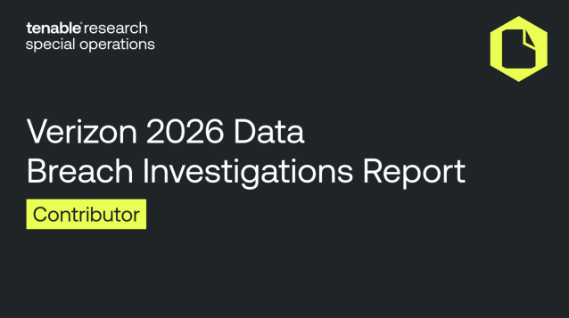 pcasano's tweet photo. #TenableResearch is proud to be a key data contributor to the newly released 2026 Verizon Data Breach Investigations Report (#DBIR). Our enriched data on vulnerability exploitation and remediation trends highlights a troubling reality: slower... https://t.co/iuLhDHILM2 https://t.co/nGVRda8hio